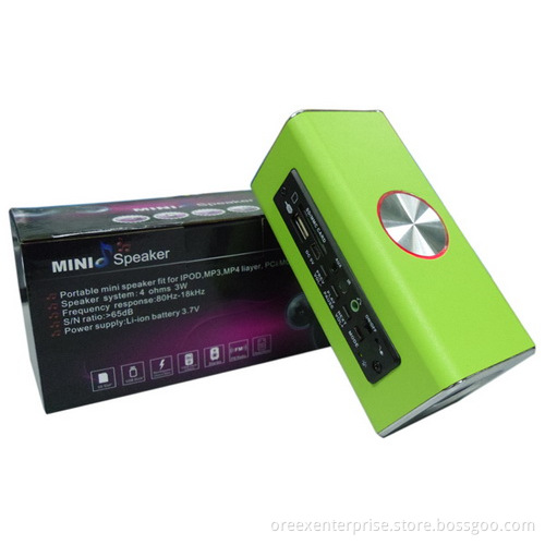 Portable usb mini  travel  radio speaker